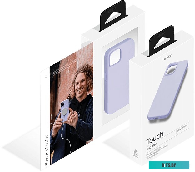 uBear Touch Mag для iPhone 15 Plus (лавандовый)