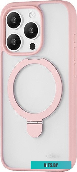 uBear Clip Mag для iPhone 15 Pro (розовый)