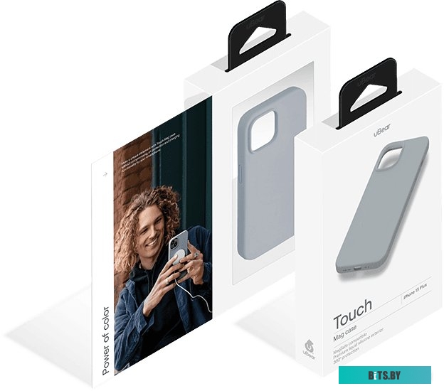 uBear Touch Mag для iPhone 15 Plus (серый)