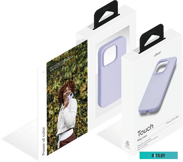 uBear Touch Mag для iPhone 15 Pro Max (лавандовый)