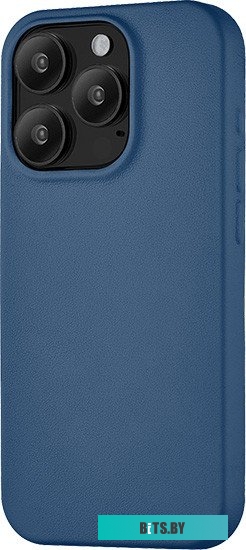 uBear Capital Leather для iPhone 15 Pro (темно-синий)