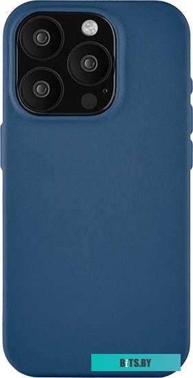 uBear Capital Leather для iPhone 15 Pro (темно-синий)