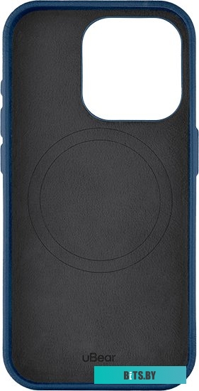 uBear Capital Leather для iPhone 15 Pro (темно-синий)