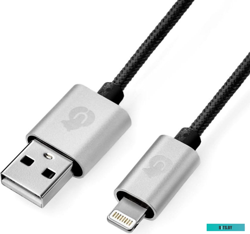 DC01BL01-I5 uBear Cord USB Type-A - Lightning DC01BL01-I5 (1 м, черный)