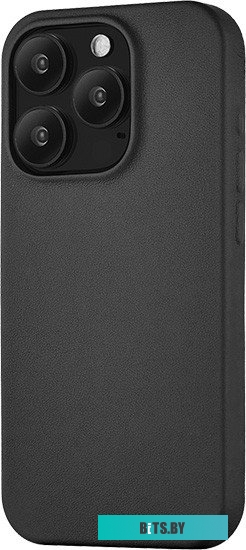 uBear Capital Leather для iPhone 15 Pro (черный)