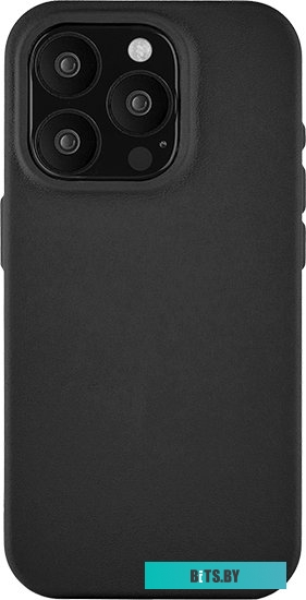 uBear Capital Leather для iPhone 15 Pro (черный)