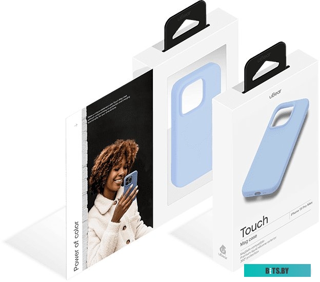 uBear Touch Mag для iPhone 15 Pro Max (голубой)