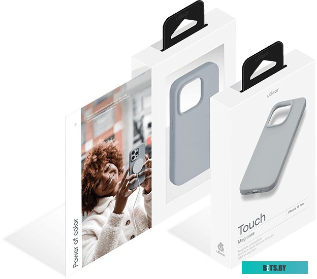uBear Touch Mag для iPhone 15 Pro (серый)