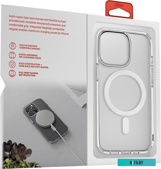 uBear Real Mag Case для iPhone 13 (прозрачный)