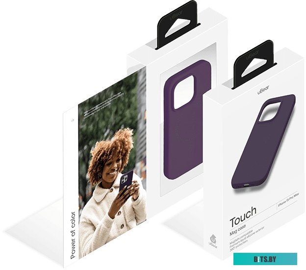 uBear Touch Mag для iPhone 15 Pro Max (темно-фиолетовый)