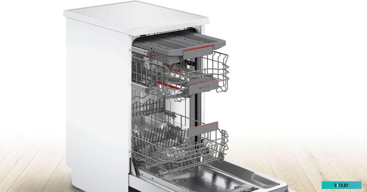 SPS4EMW24E Посудомоечная машина Bosch SPS4EMW24E,  узкая, напольная, 45см, загрузка 10 комплектов, белая