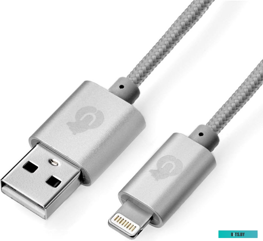 DC01CG01-I5 uBear Cord USB Type-A - Lightning DC01CG01-I5 (1 м, серый)