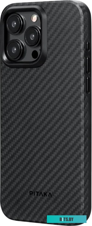KI1501P Pitaka MagEZ Case 4 для iPhone 15 Pro (1500D twill, черный/серый)