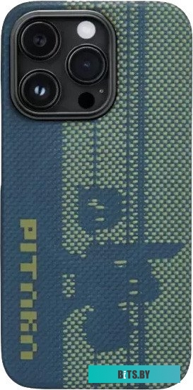 PGP2301 Pitaka Pixel Game Kit для iPhone 14 Pro (синий/зеленый)