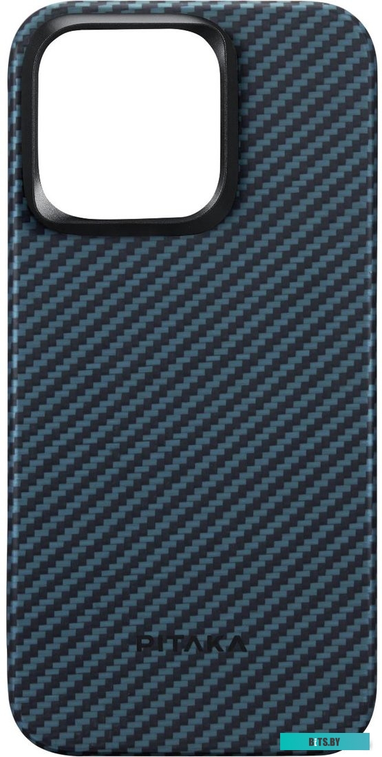 KI1508PM Pitaka MagEZ Case 4 для iPhone 15 Pro Max (1500D twill, черный/синий)