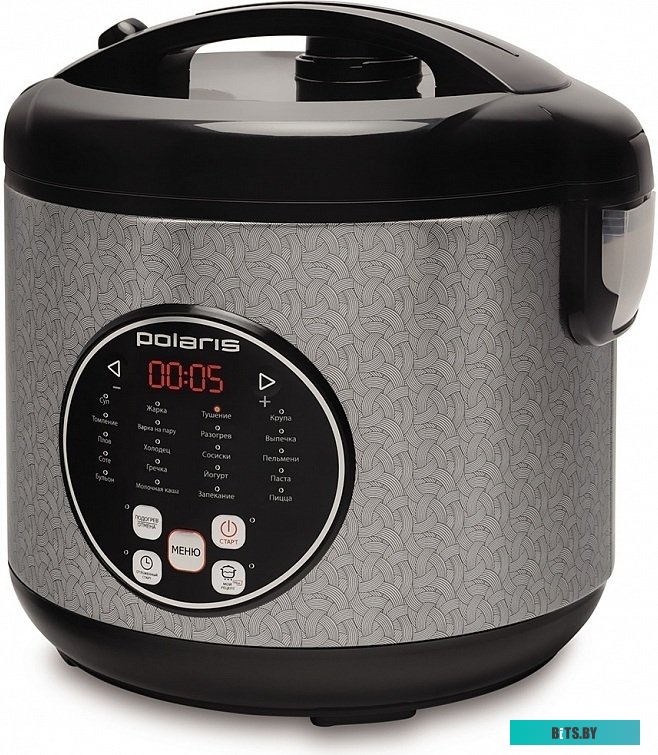 PMC 0365AD Мультиварка POLARIS PMC 0365AD,  550Вт,   серебристый/черный