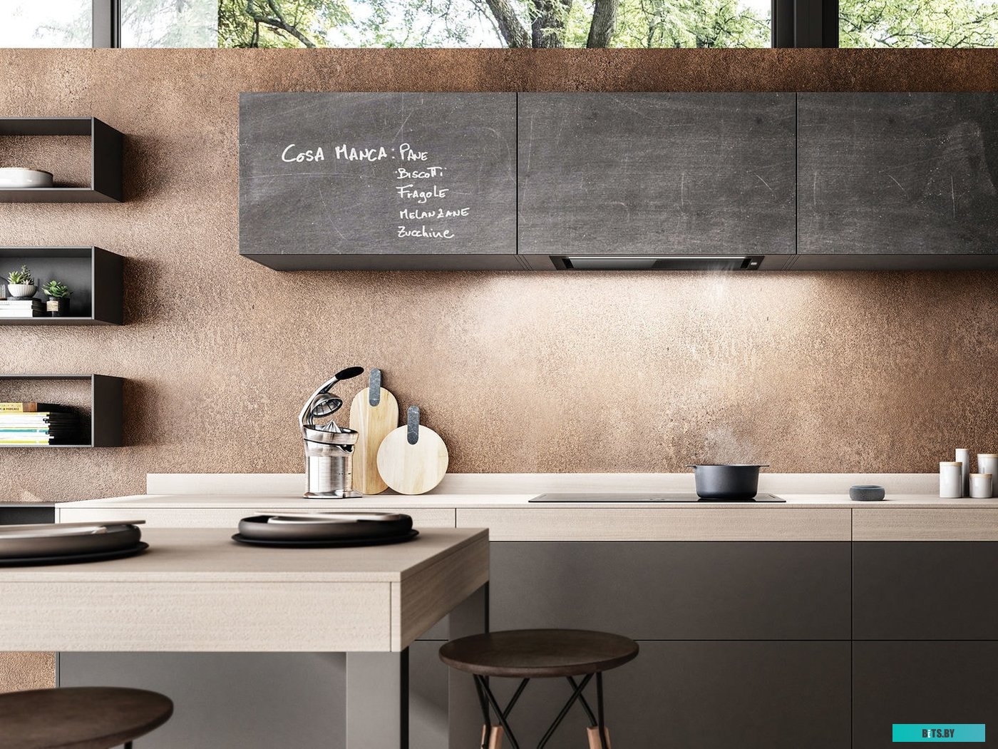 HIDDEN 2.0 @ BLGL/A/52-PRF0164361 Вытяжки ELICA/ Встраиваемая, 60 см,электронное управление, 1300 куб. м. , черный+черное стекло