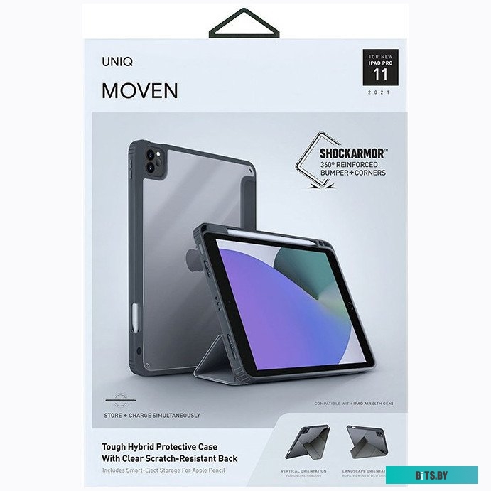 Чехол для планшета Uniq NPDP11(2021)-MOVGRY для Apple iPad Pro 11 (2021) (серый)