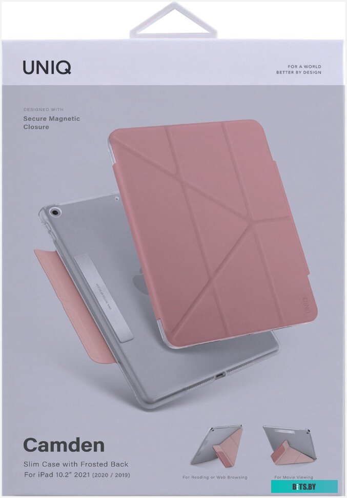 Чехол для планшета Uniq PD10.2GAR-CAMPNK для Apple iPad 10.2 (2019/20/21) (розовый)