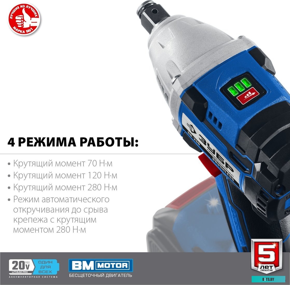 Зубр Профессионал GB-250 (без АКБ)