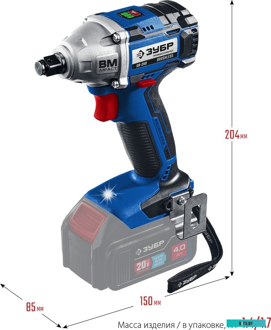 Зубр Профессионал GB-250 (без АКБ)