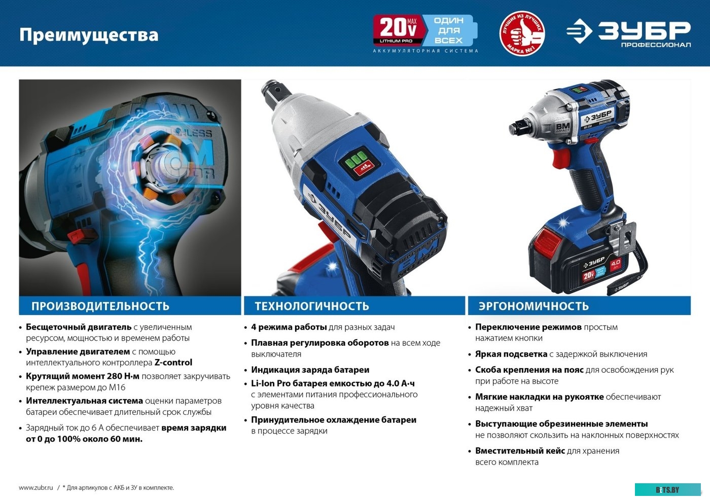 Зубр Профессионал GB-250 (без АКБ)