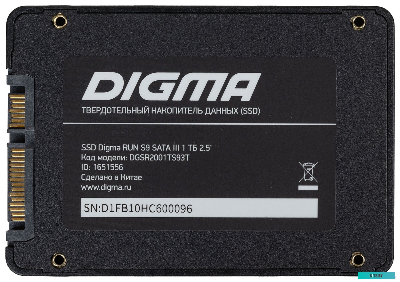 Твердотельный накопитель Digma Run S9 DGSR2001TS93T.