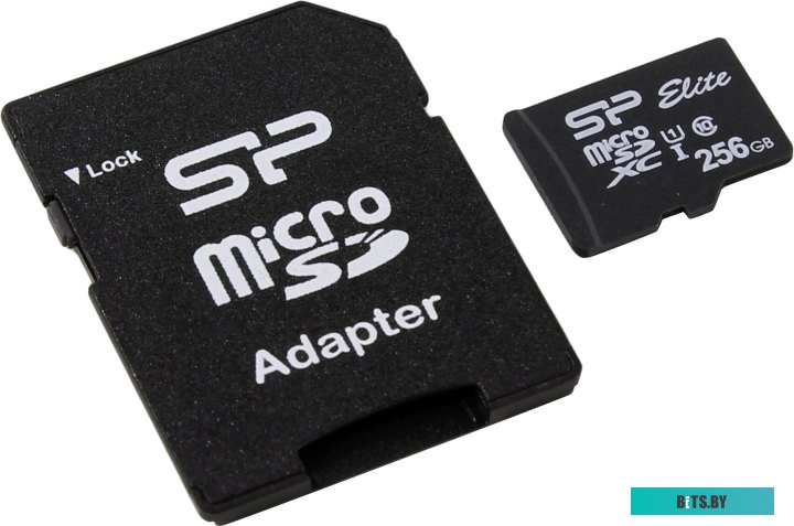 Карта памяти Silicon Power microSDXC SP256GBSTXBU1V10SP 256GB (с адаптером)