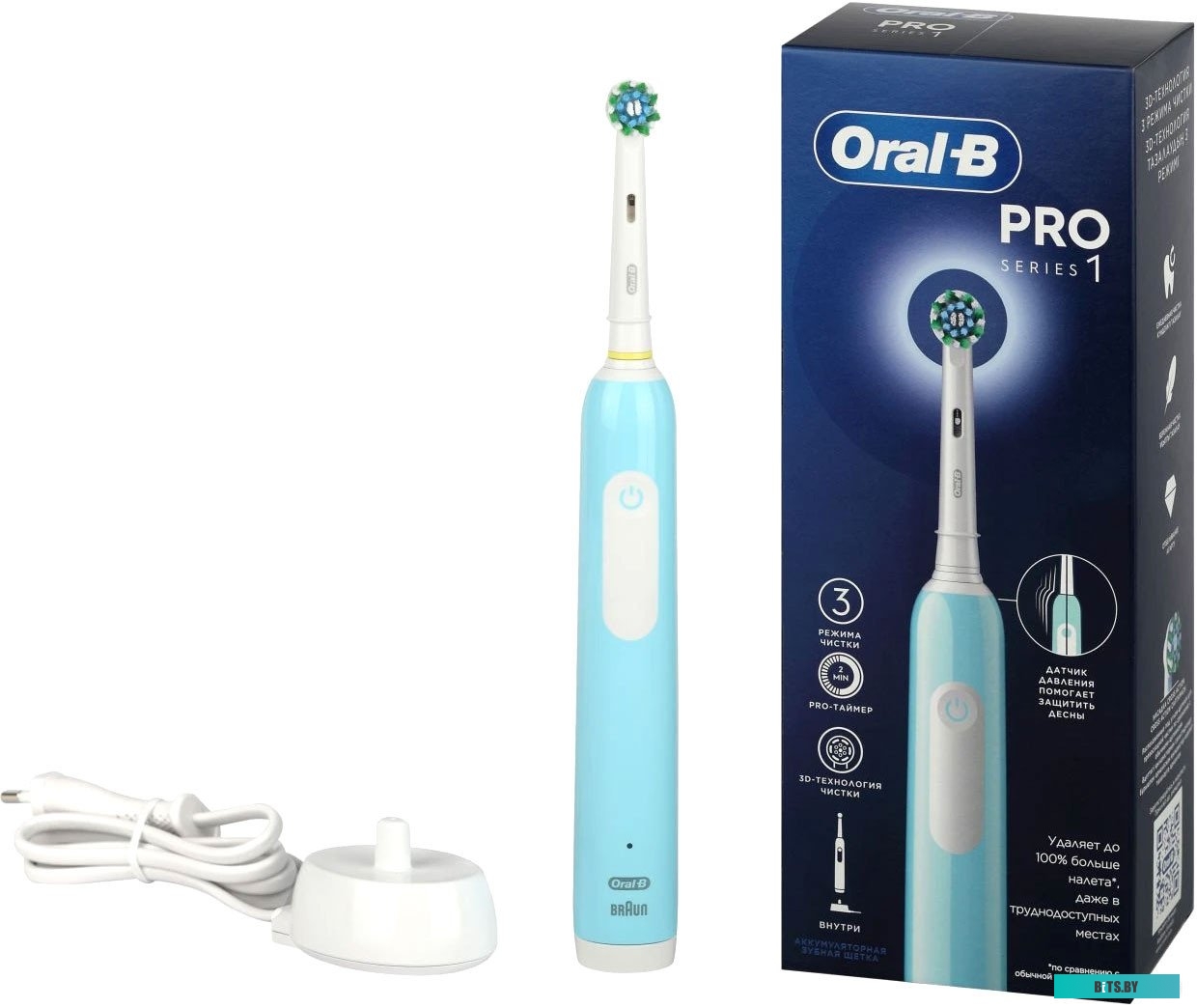 D305.513.3 Зубная щетка электрическая Oral-B Cross Action Pro D305.513.3 бирюзовый