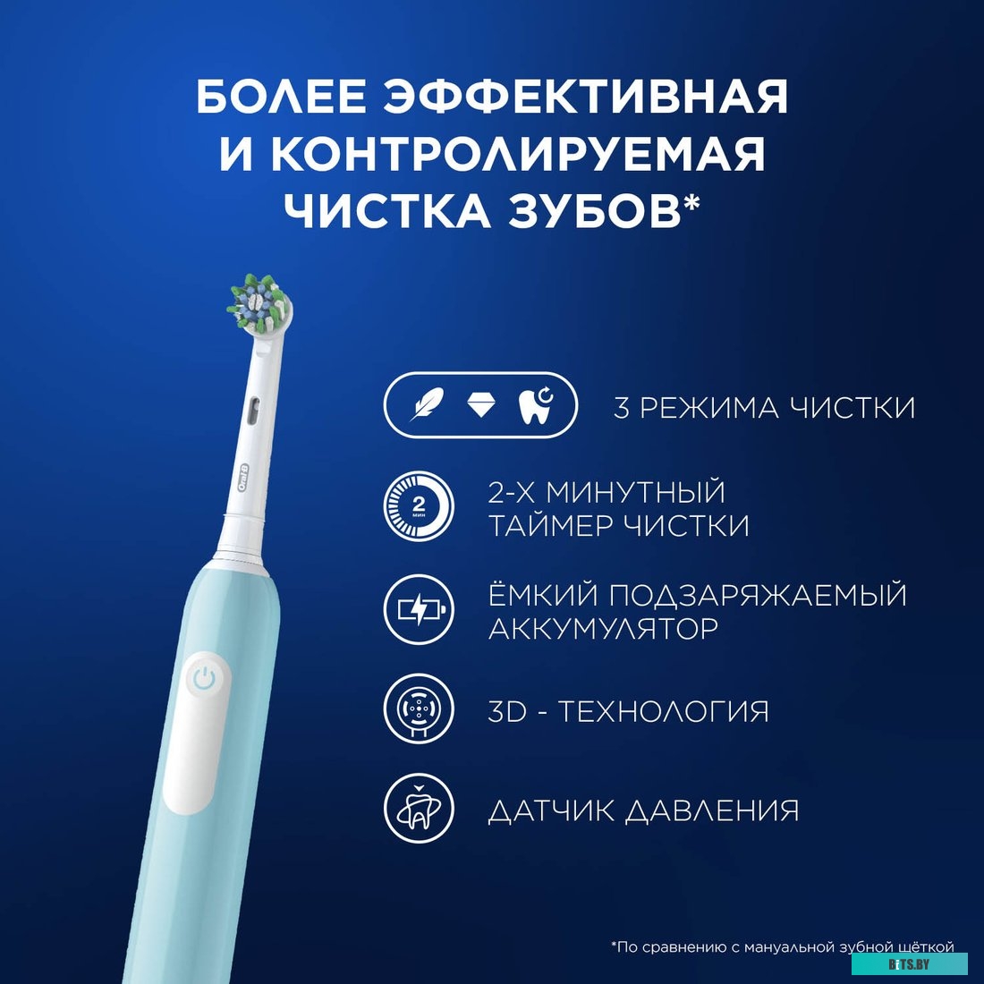 D305.513.3 Зубная щетка электрическая Oral-B Cross Action Pro D305.513.3 бирюзовый