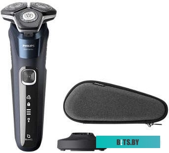 S5885/35 Бритва роторная Philips S5885/35 реж.эл.:3 питан.:аккум. синий/черный
