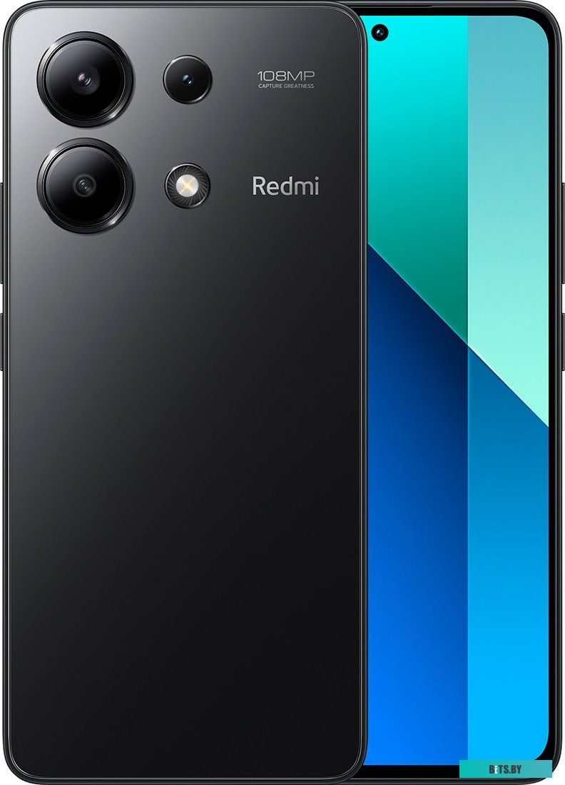 Смартфон Xiaomi Redmi Note 13 8GB/256GB с NFC международная версия (полуночный черный)