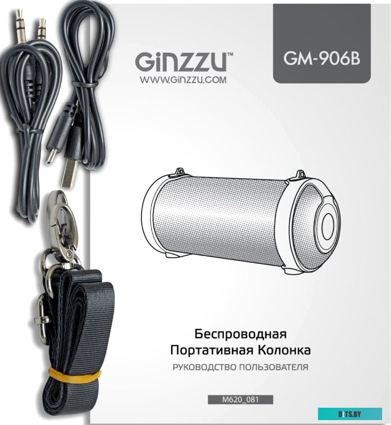 Беспроводная колонка Ginzzu GM-906B