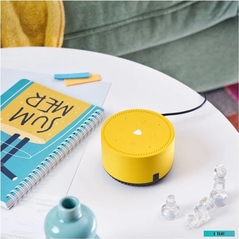 Умная колонка Яндекс.Станция Лайт c Алисой, Bluetooth, Wi-Fi, 5Вт, Желтый (Лимон), YNDX-00025Y