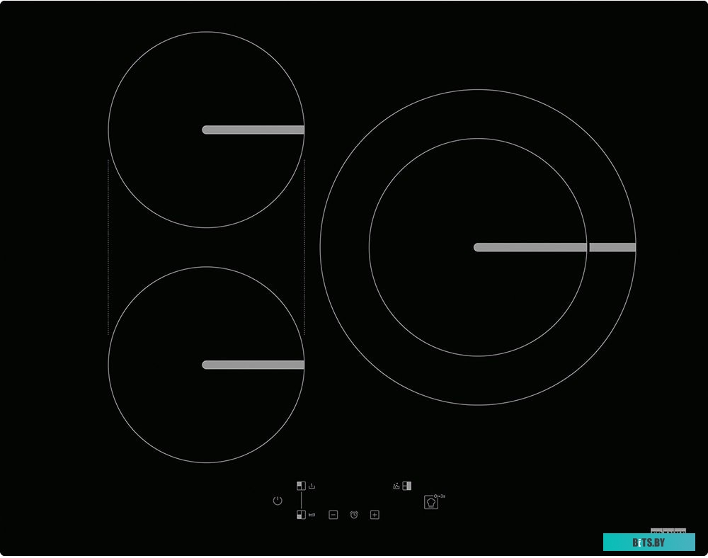 108.0606.106 Индукционная домино Franke/ Better, Индукционная варочная поверхность, домино, серия SMART, 30см, 2 зоны нагрева, сенсорное  управление, 