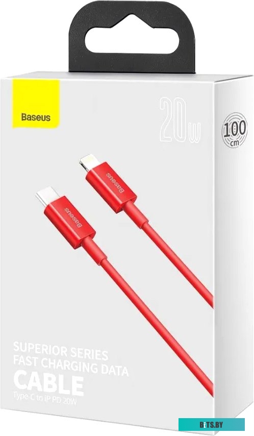 Кабель Baseus USB Type-C - Lightning CATLYS-A01 (1 м, черный)