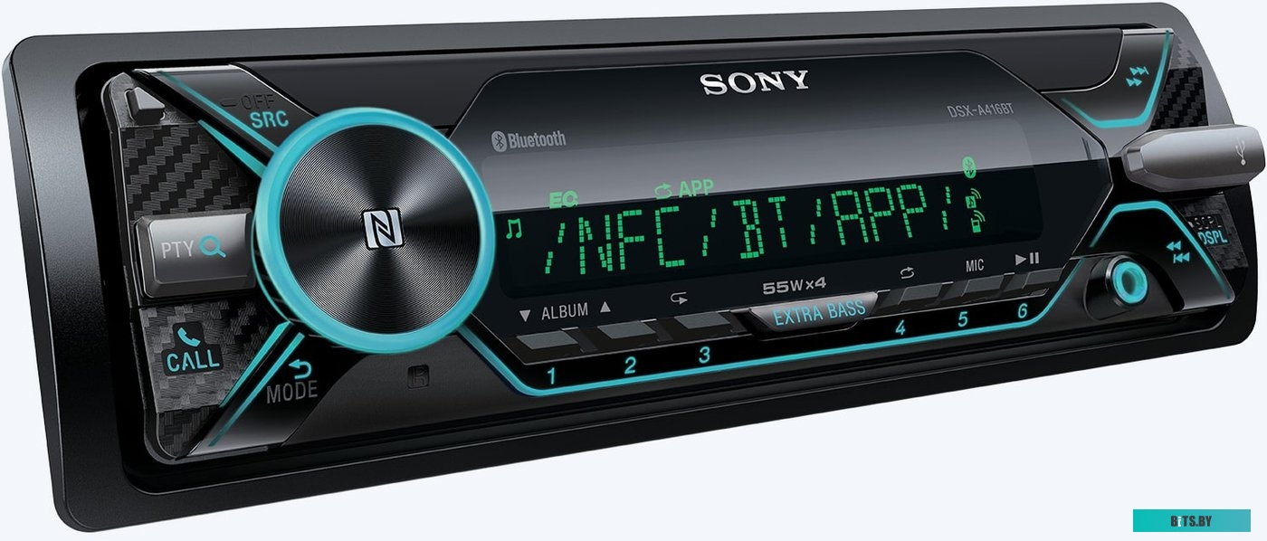 DSX-A416BT Автомагнитола Sony DSX-A416BT 1DIN 4x55Вт v3.0 RDS