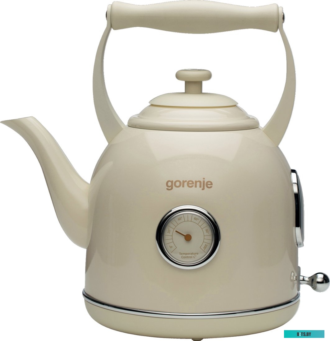 K17CLINGOR Чайник электрический Gorenje K17CLINGOR 1.7л. 2000Вт бежевый (корпус: металл)