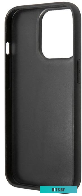KLHCP15LPSQAK CG Mobile Lagerfeld для iPhone 15 Pro PU Quilted Metal logo Hard Black
