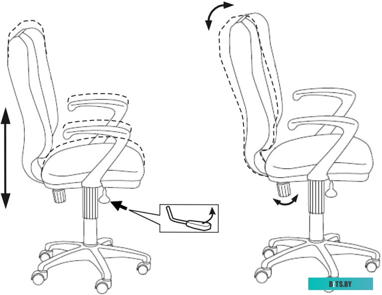 Офисное кресло (Стул) Бюрократ CH-540AXSN/26-28 (черный)