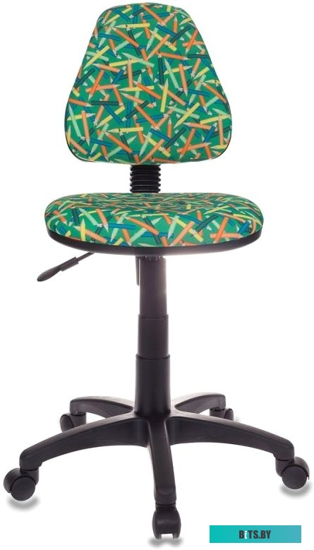 KD-4/PENCIL-GN Кресло детское Бюрократ KD-4, на колесиках, ткань, зеленый [kd-4/pencil-gn]