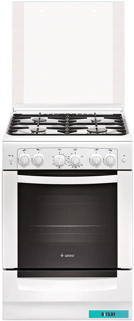 ПГ 6100-02 0002 Газовая плита GEFEST 6100-02 0002,  газовая духовка,  чугун, белый [пг 6100-02 0002]