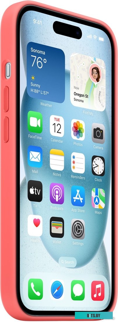 Apple MagSafe Silicone Case для iPhone 15 (гуава)