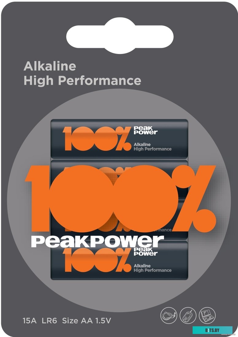Батарейки PeakPower Alkaline LR6/PP15A-2U4 4BP
