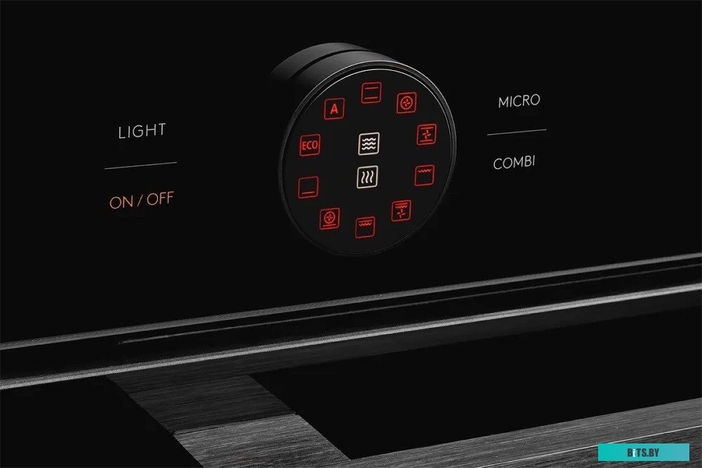 KMW 612 Black Встраиваемый духовой шкаф/ с СВЧ, 45 см, 50л, 12 режимов, гидролизная очистка, черный