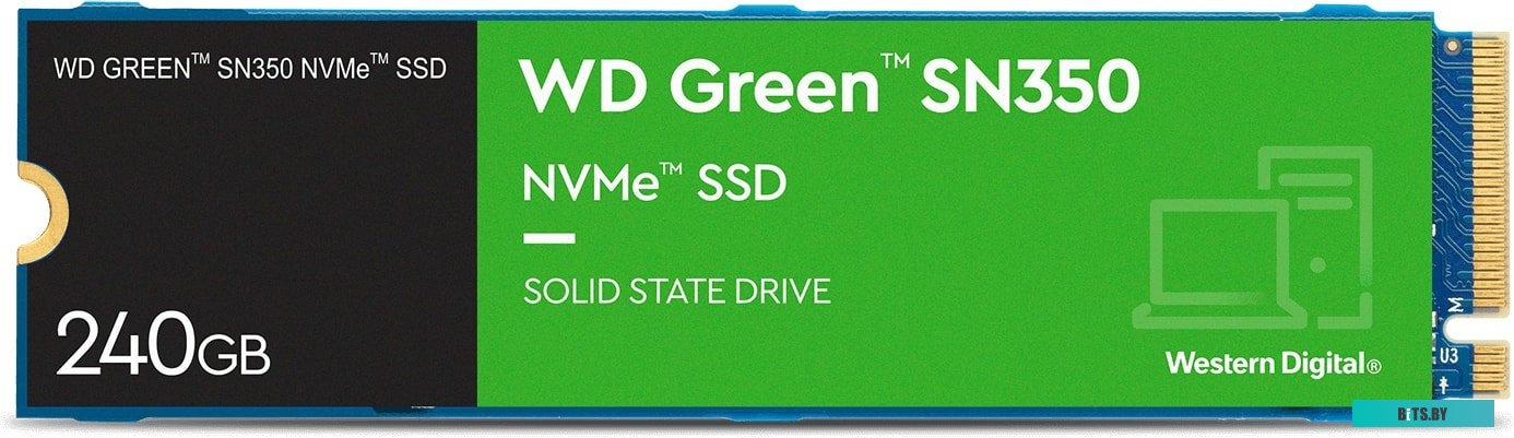 SSD Накопитель WD Green SN350 240GB WDS240G2G0C