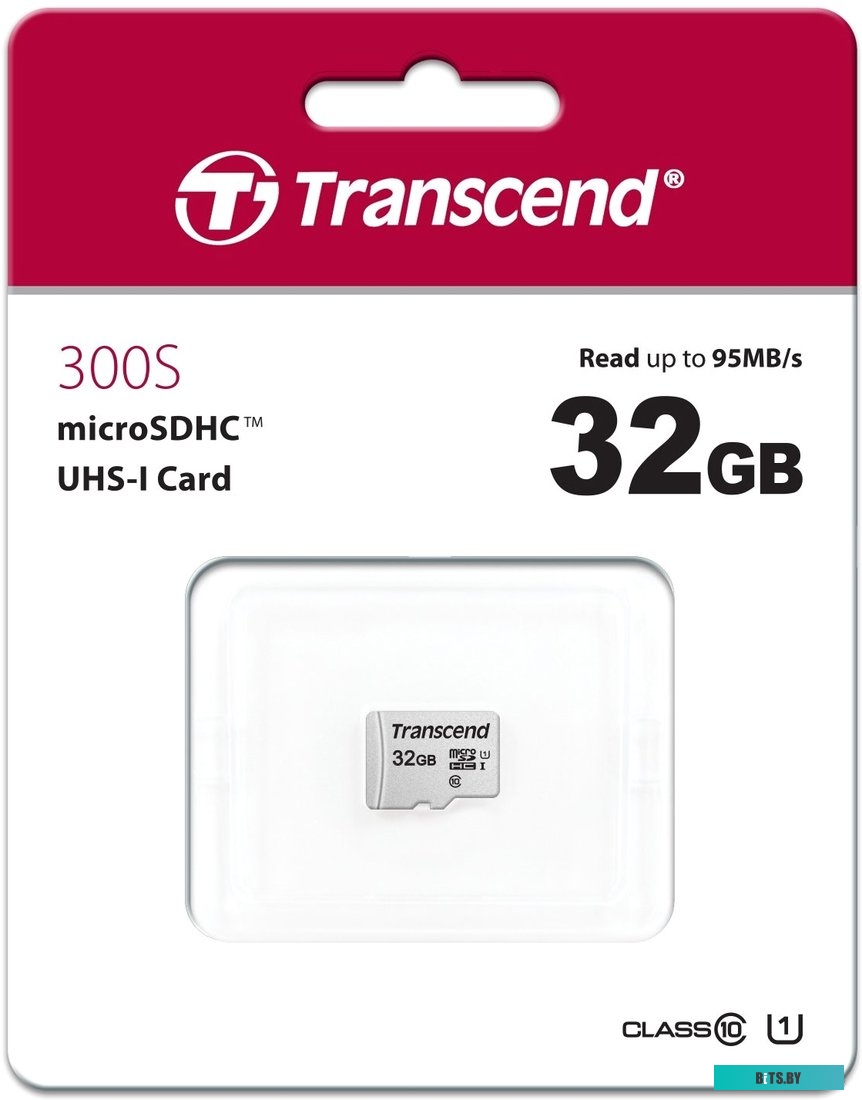 Карта памяти Transcend microSDHC 300S 32GB <TS32GUSD300S>