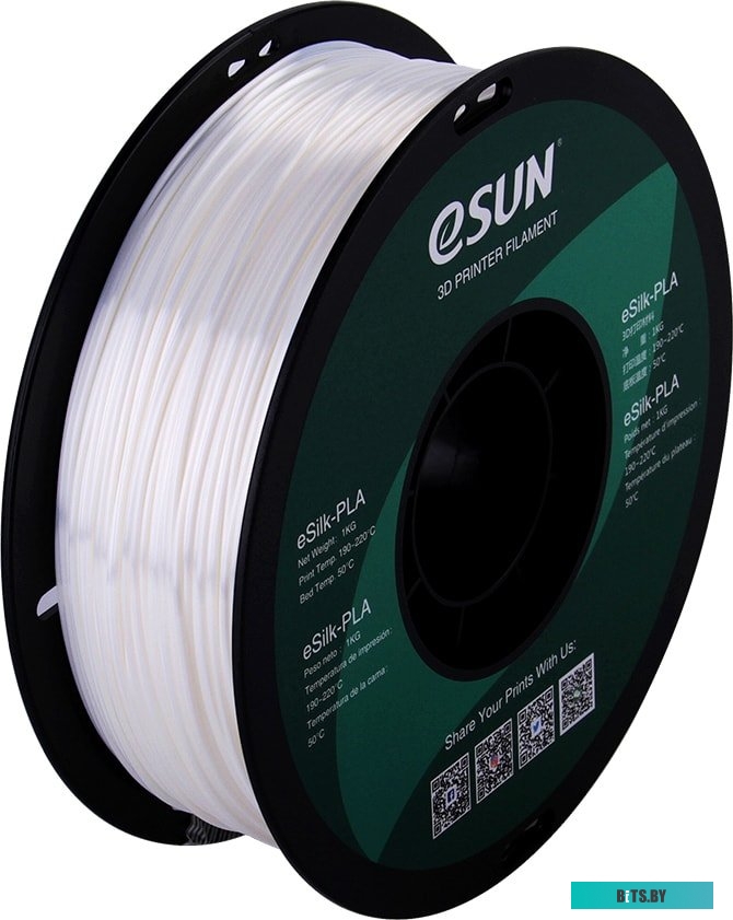 Т0030640 eSUN eSilk PLA 1.75 мм 1000 г (белый)