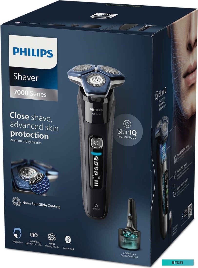 S7886/58 Бритва роторная Philips S7886/58 реж.эл.:3 питан.:аккум. черный