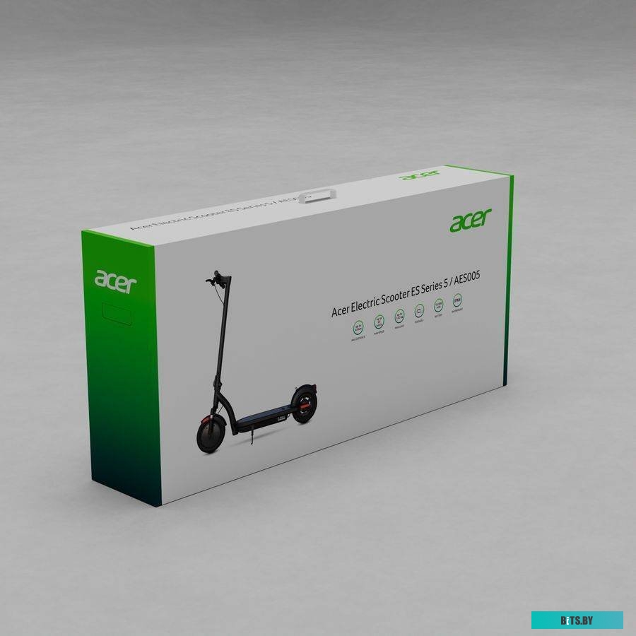 HA.ESCOO.001 Электросамокат Acer ES Series 5 AES005 15000mAh черный (без сумки)